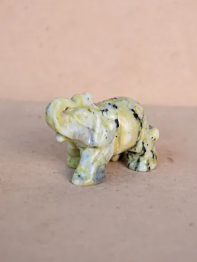 Yellow Turquoise Elephant